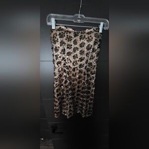 Scala Black and Gold Sequin Dress